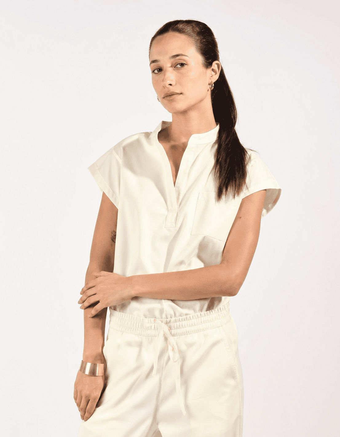 Scrub Bodysuit Rafaela Signature color beige